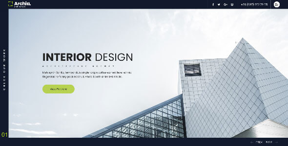 Archia WordPress Template for Free