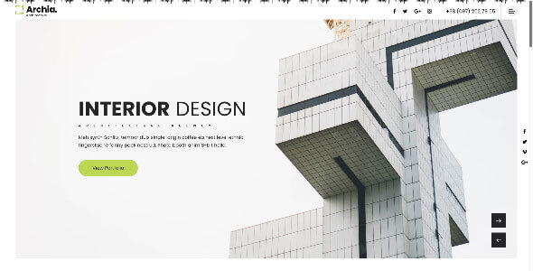 Archia WordPress Template for Free